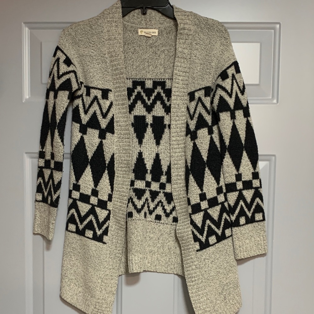 Tucker & Tate long black and gray cardigan